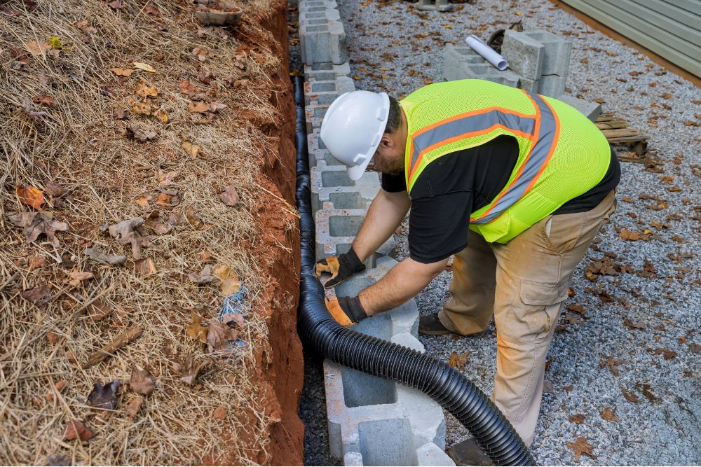 retaining wall drainage